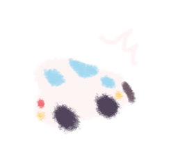 Cute Cotton Candy Car. sticker #10824694