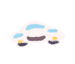 Cute Cotton Candy Car. sticker #10824701