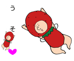 Fairy of the strawberry is balloon sticker #10825002