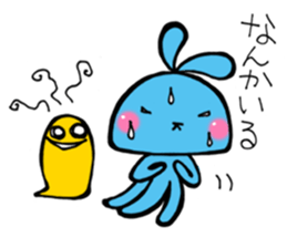 Radio waves!Rabbit alien sticker #10825197