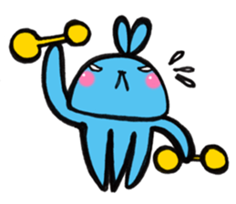 Radio waves!Rabbit alien sticker #10825209