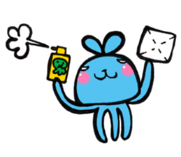 Radio waves!Rabbit alien sticker #10825213