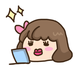 "Mochiko" of the rice cake sticker #10826301