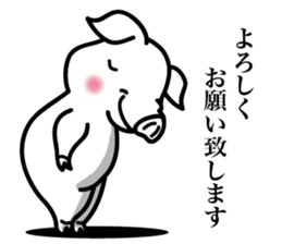 Kaleidoscopical pig sticker #10827310