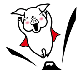 Kaleidoscopical pig sticker #10827317