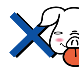 Kaleidoscopical pig sticker #10827319