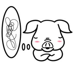 Kaleidoscopical pig sticker #10827322