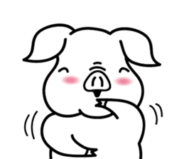 Kaleidoscopical pig sticker #10827328