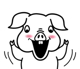 Kaleidoscopical pig sticker #10827330