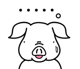 Kaleidoscopical pig sticker #10827331