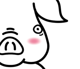 Kaleidoscopical pig sticker #10827340