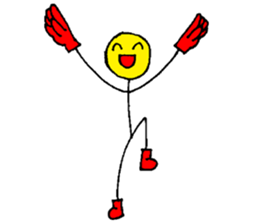 Stick figure has fingers and foots sticker #10827630