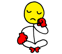 Stick figure has fingers and foots sticker #10827645