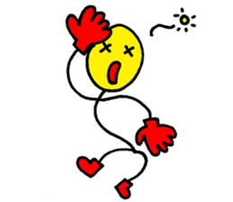 Stick figure has fingers and foots sticker #10827653