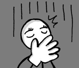 Stick figure has fingers and foots sticker #10827663