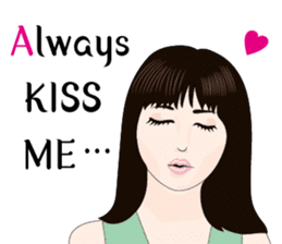 Always kiss me! sticker #10828604