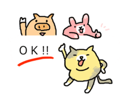 Time of the balloon and the animal sticker #10828691