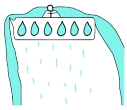 Stick man living in the balloon2 sticker #10828870