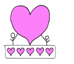 Stick man living in the balloon2 sticker #10828878