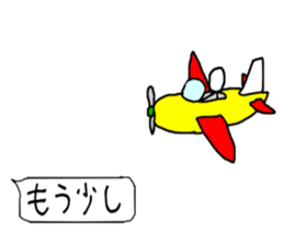 Stick man living in the balloon2 sticker #10828901