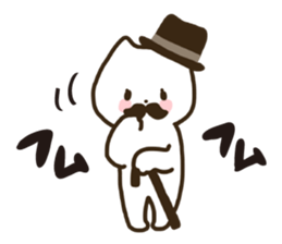 Gentleman cat! sticker #10829989
