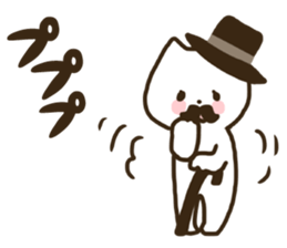 Gentleman cat! sticker #10829990