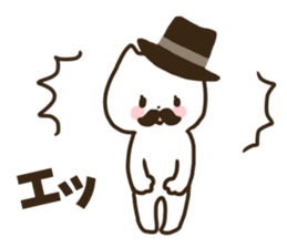 Gentleman cat! sticker #10829996