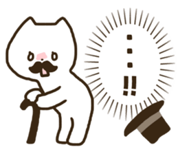 Gentleman cat! sticker #10829998