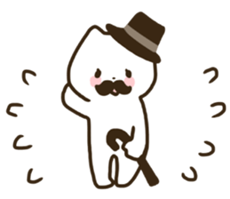 Gentleman cat! sticker #10830001