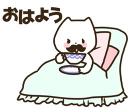 Gentleman cat! sticker #10830023