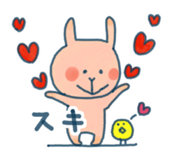 Everyday of pink rabbit sticker #10830345