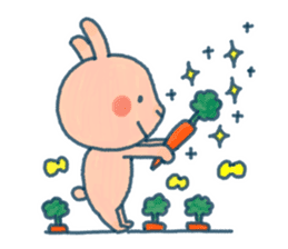 Everyday of pink rabbit sticker #10830346