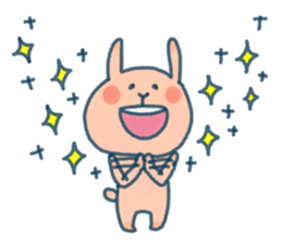 Everyday of pink rabbit sticker #10830350