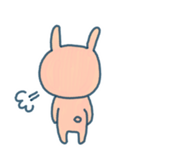 Everyday of pink rabbit sticker #10830356