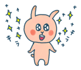 Everyday of pink rabbit sticker #10830365