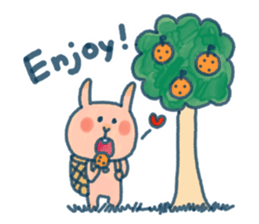 Everyday of pink rabbit sticker #10830366