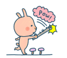 Everyday of pink rabbit sticker #10830374