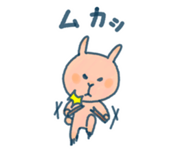 Everyday of pink rabbit sticker #10830375