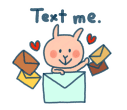 Everyday of pink rabbit sticker #10830380