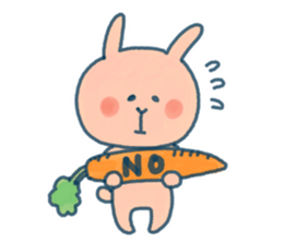 Everyday of pink rabbit sticker #10830382