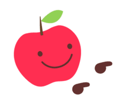 Everyday stamp of red apple chan sticker #10830465