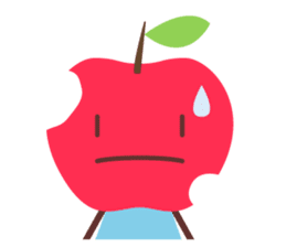 Everyday stamp of red apple chan sticker #10830470