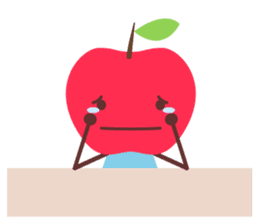 Everyday stamp of red apple chan sticker #10830472