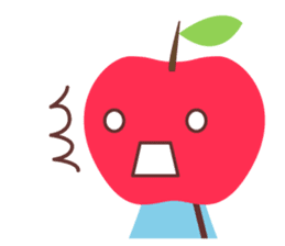Everyday stamp of red apple chan sticker #10830474