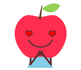 Everyday stamp of red apple chan sticker #10830483
