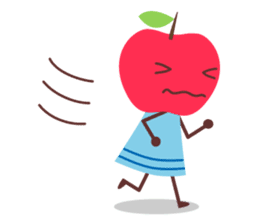 Everyday stamp of red apple chan sticker #10830485