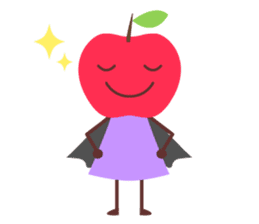 Everyday stamp of red apple chan sticker #10830492