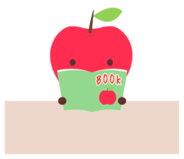 Everyday stamp of red apple chan sticker #10830497