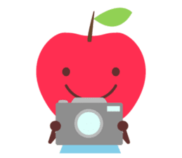 Everyday stamp of red apple chan sticker #10830500