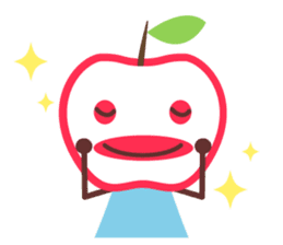 Everyday stamp of red apple chan sticker #10830502